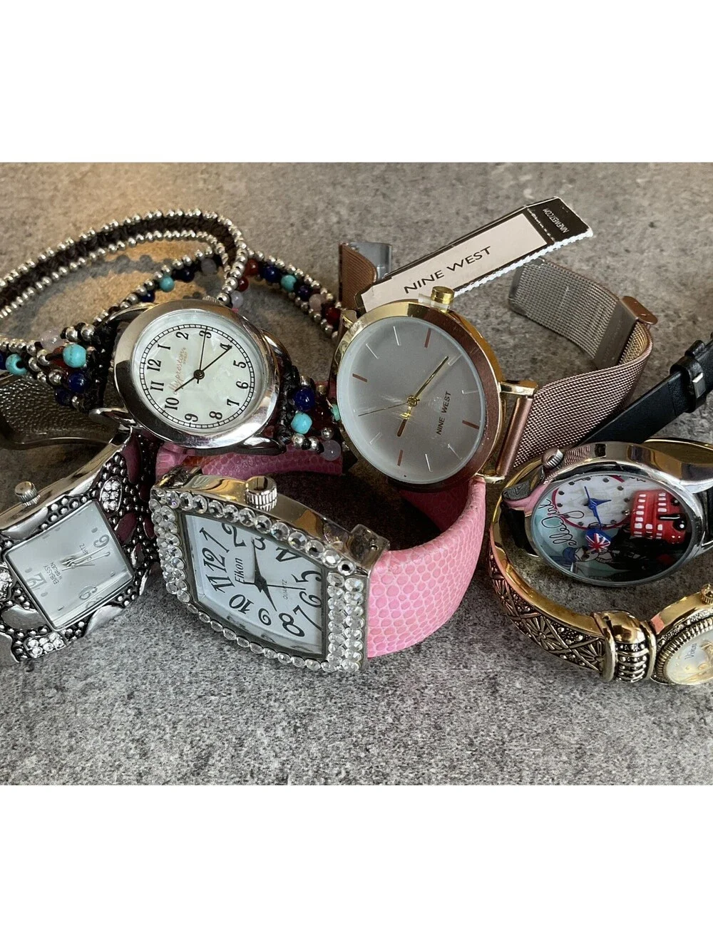 Great Lot Of Six Womens Watches All Six Watches Run Great Lot G17
